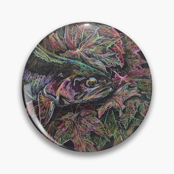 Item preview, Trout on a bed of maple leaves designed and sold by Carolejoseph.