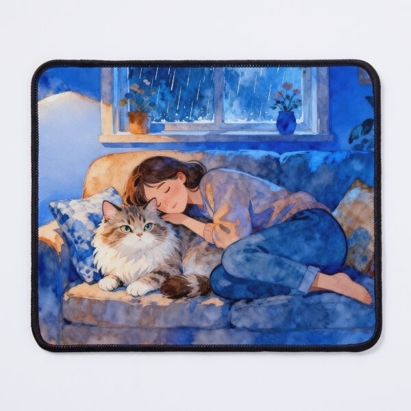 Item preview, My Therapy Has Whiskers Cute Cat Art designed and sold by HappySproutArt.