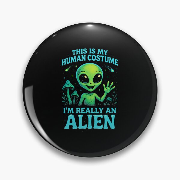 Item preview, This Is My Human - Funny Alien Sci-Fi Humor designed and sold by KristinTara.