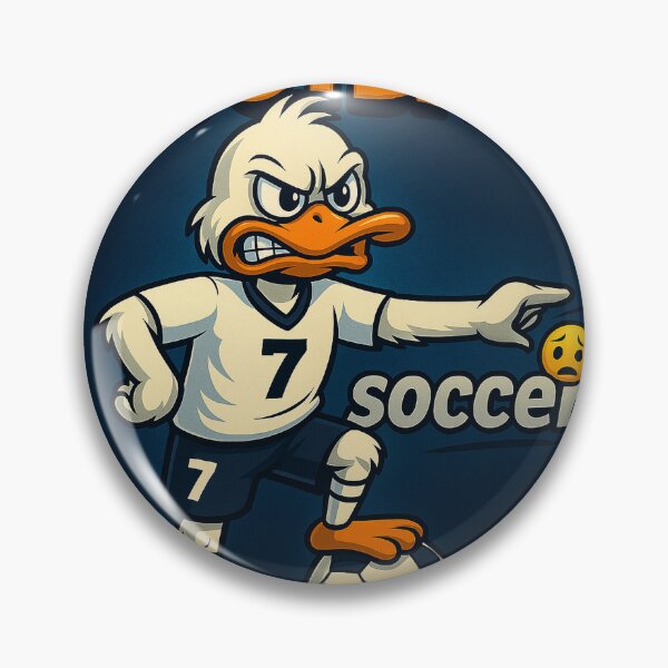 Artikelvorschau, Angry Duck Soccer – T-Shirt mit Fußballmaskottchen entworfen und verkauft von the-dovlat.