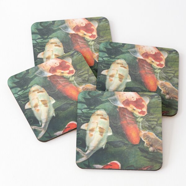 Item preview, koi fish pond painting designed and sold by June Clancy.