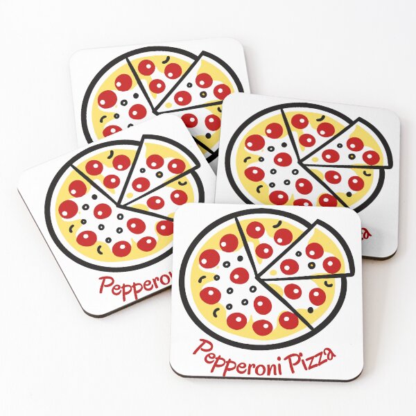 Item preview, Cartoon Pepperoni Pizza Icon with Missing Slice and Hand-Drawn Outline designed and sold by Jirada.