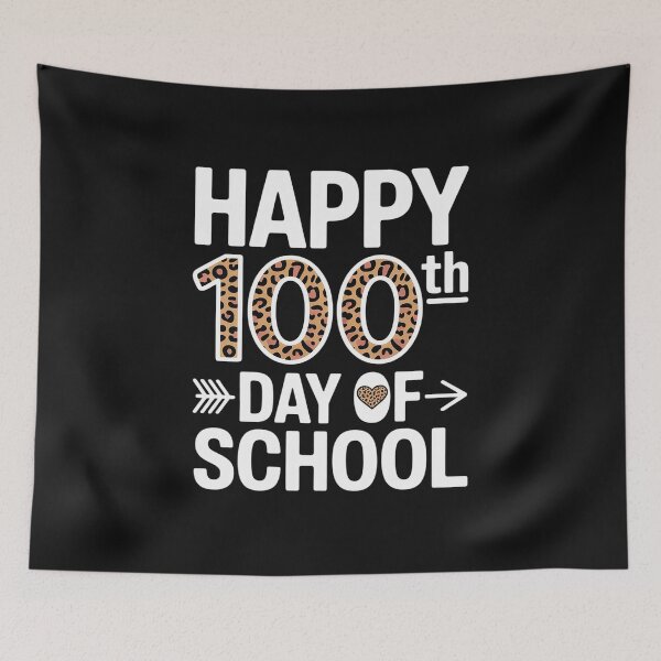 Item preview, Happy 100th Day Of School Leopard Cute For Teacher Student designed and sold by AvagondaMind.