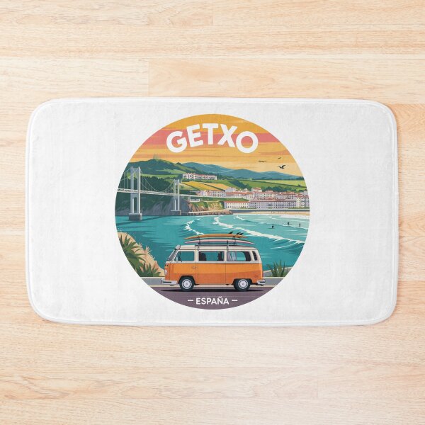Item preview, Getxo España - Retro Coastal Travel Illustration designed and sold by CircinusStore.