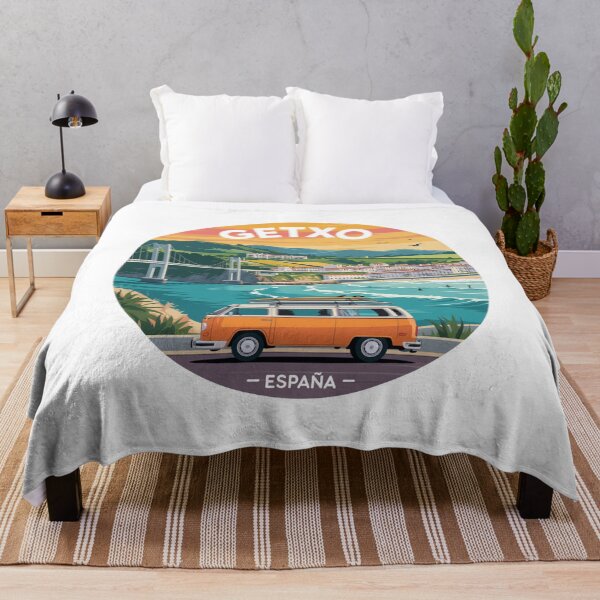 Item preview, Getxo España - Retro Coastal Travel Illustration designed and sold by CircinusStore.