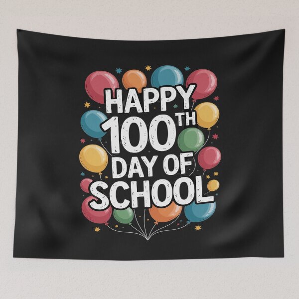 Item preview, Happy 100th Day of School Student Teachers Youth Adults designed and sold by AvagondaMind.