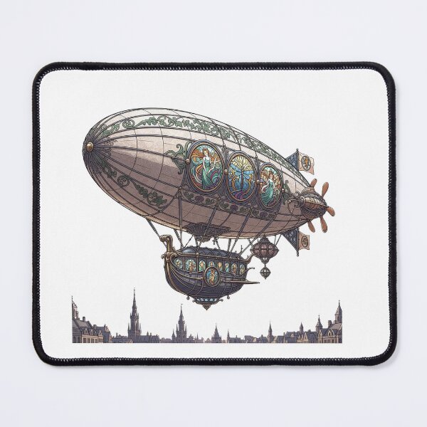 Item preview, Art Nouveau Belgian Airship Dragonfly Steampunk style designed and sold by AppliedAtelier.