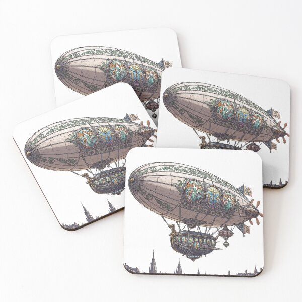 Item preview, Art Nouveau Belgian Airship Dragonfly Steampunk style designed and sold by AppliedAtelier.