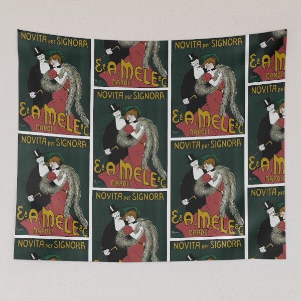 Item preview, Novita Signora E&A Mele Poster by Cappiello | Vintage Italian Fashion Ad | Retro Naples Dress Print designed and sold by artofuniverse.