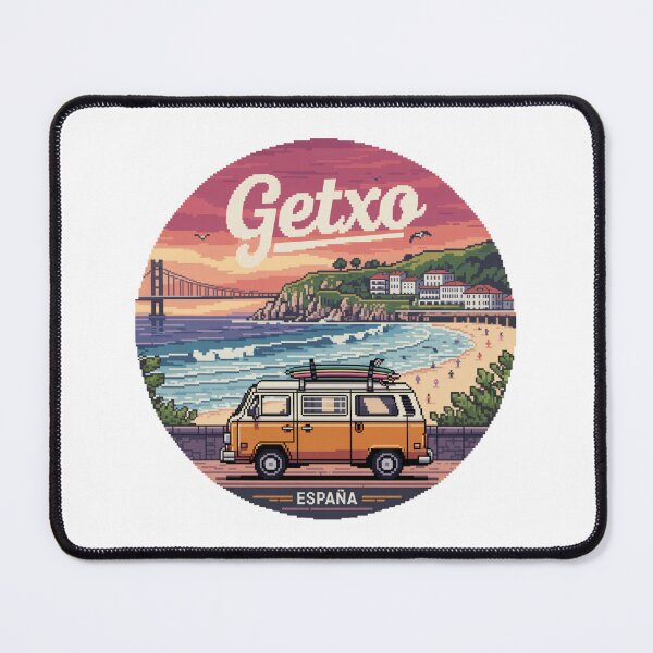 Item preview, Getxo España - Pixel Art Coastal Travel Scene designed and sold by CircinusStore.