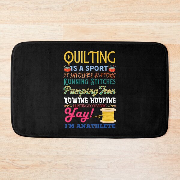 Item preview, Quilting Is A Sport Funny Quilt Sayings Sewer Quilter designed and sold by LeanneCarolina.