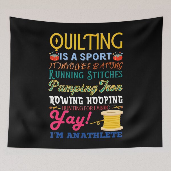 Item preview, Quilting Is A Sport Funny Quilt Sayings Sewer Quilter designed and sold by LeanneCarolina.