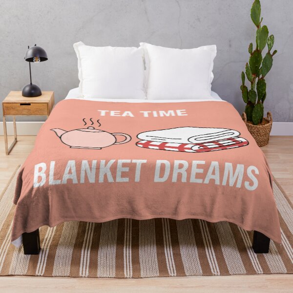Item preview, Cozy Tea Time Blanket Comfort Illustration designed and sold by graphicnew.