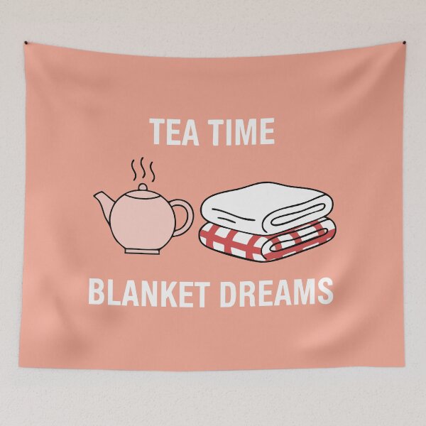 Item preview, Cozy Tea Time Blanket Comfort Illustration designed and sold by graphicnew.