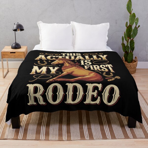 Item preview, This Actually Is My First Rodeo - Funny Sitting Horse Cowboy designed and sold by SlocifieShop.