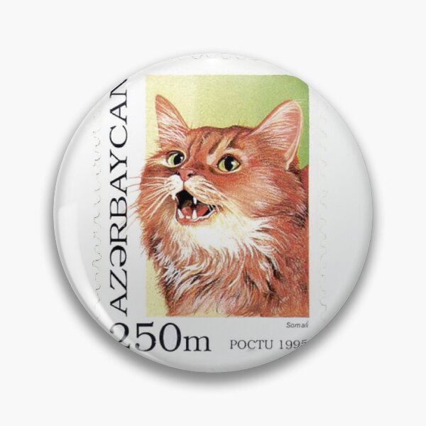 Item preview, Vintage Somali Ginger Cat Postage Stamp designed and sold by red-amber65.