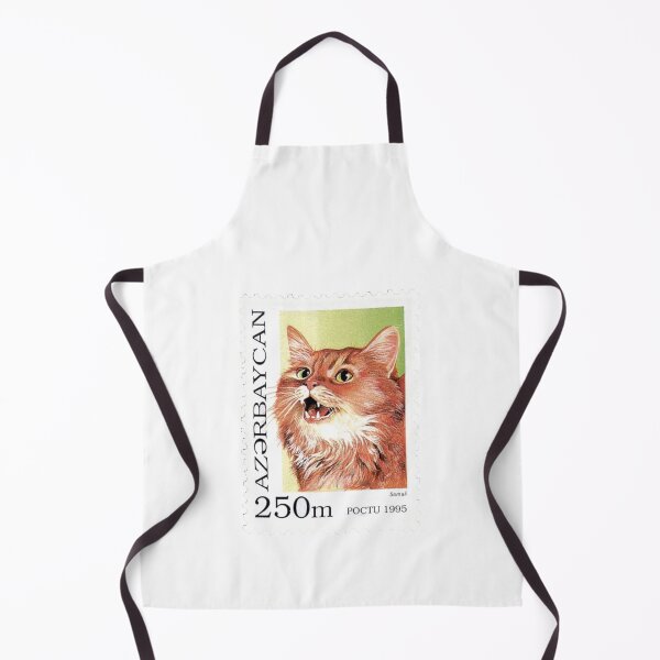 Item preview, Vintage Somali Ginger Cat Postage Stamp designed and sold by red-amber65.