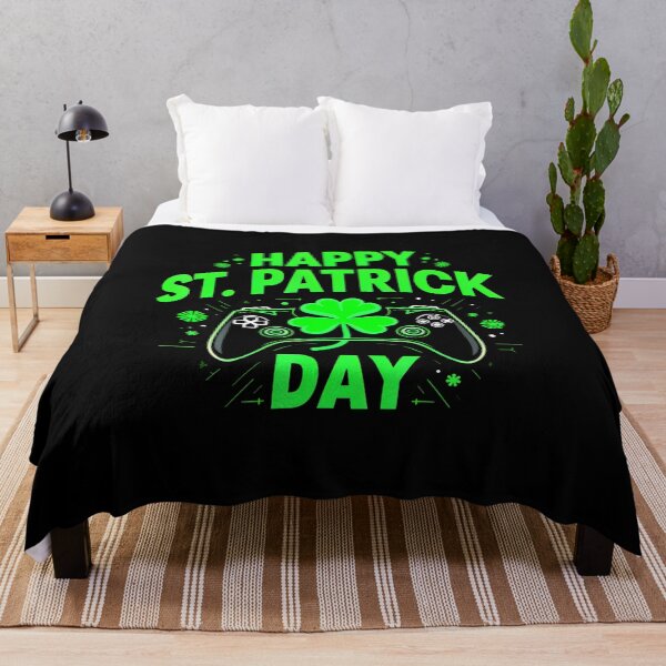 Item preview, Video Gamer Funny Shamrock Happy St Patrick's Day Boys Men designed and sold by CharlotteSandra.