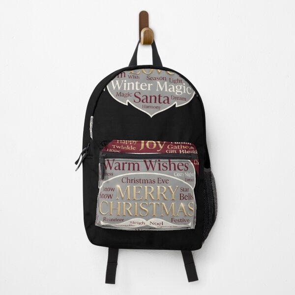 Item preview, Merry Christmas Word Cloud in Santa Shape – Holiday Typography Art designed and sold by SoulenCify.