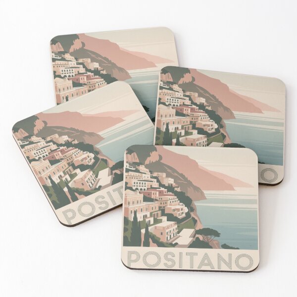 Item preview, Minimal Positano Italy Travel Poster designed and sold by Timeless Design.
