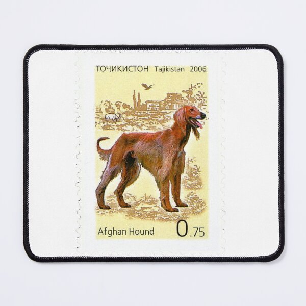Item preview, Afghan Hound Vintage Postage Stamp designed and sold by red-amber65.