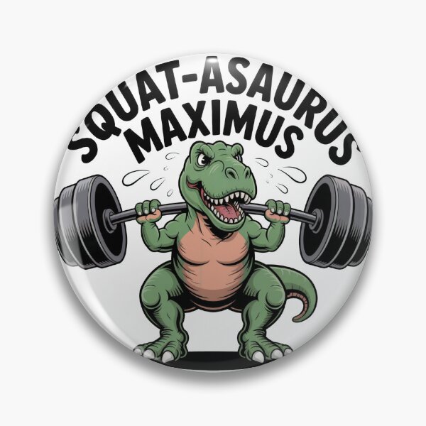 Item preview, Squat-asaurus Maximus Funny Dinosaur Leg Day Gym Shirt designed and sold by WSPrintCrafter.