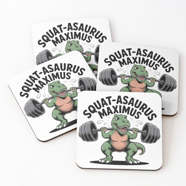 Item preview, Squat-asaurus Maximus Funny Dinosaur Leg Day Gym Shirt designed and sold by WSPrintCrafter.