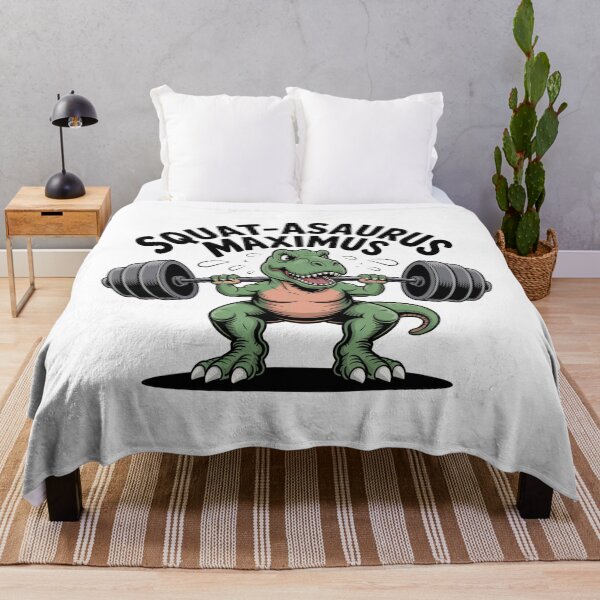 Item preview, Squat-asaurus Maximus Funny Dinosaur Leg Day Gym Shirt designed and sold by WSPrintCrafter.