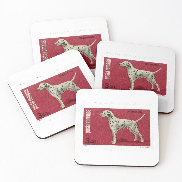 Item preview, Dalmatian Dog Vintage Postage Stamp designed and sold by red-amber65.