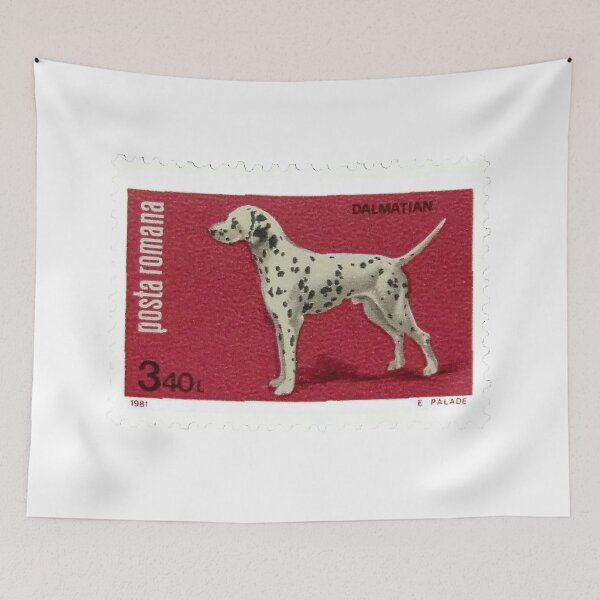 Item preview, Dalmatian Dog Vintage Postage Stamp designed and sold by red-amber65.