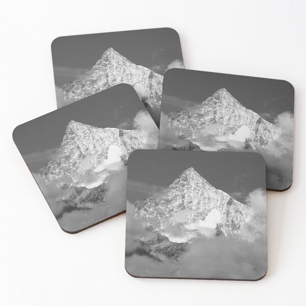 Item preview, Weisshorn mountain, black and white, Zermatt, Valais, Switzerland designed and sold by Torsten  Krüger.