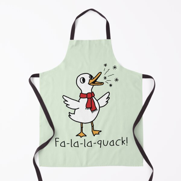 Item preview, Fa-la-la-Quack!- Winter Duck Song – Cute Snowy Duck with Red Scarf designed and sold by gittuska11.