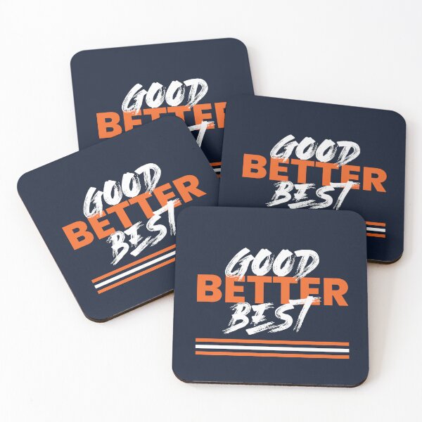 Item preview, Good Better Best Graphic Wordmark on Navy designed and sold by Bear Creative.