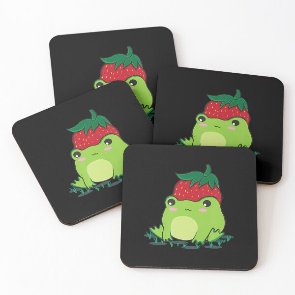 Item preview, Cottagecore Aesthetic Cute Frog Strawberry Goblincore Kawaii designed and sold by AdellBridgett.