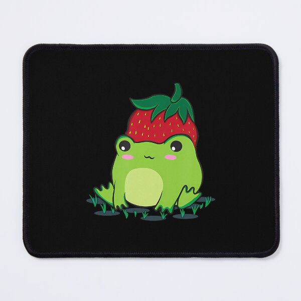 Item preview, Cottagecore Aesthetic Cute Frog Strawberry Goblincore Kawaii designed and sold by AdellBridgett.