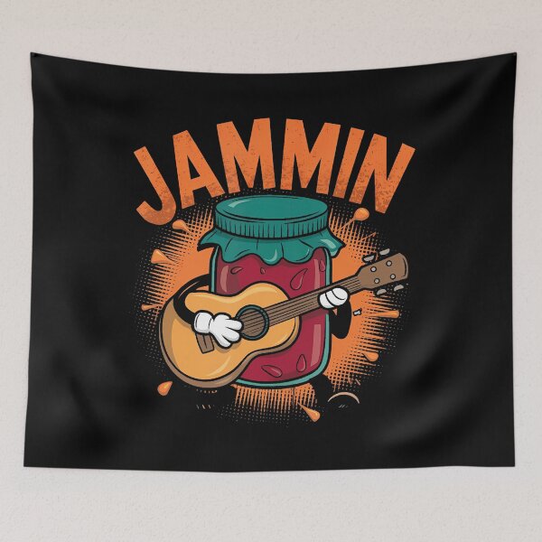 Item preview, Jammin Jam Playing A Guitar Rock N Roll Music Guitarist Pun designed and sold by JosephineSarah.