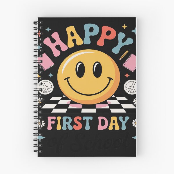 Item preview, Happy First Day Of School Groovy Smile Face Teacher Student designed and sold by AvagondaMind.