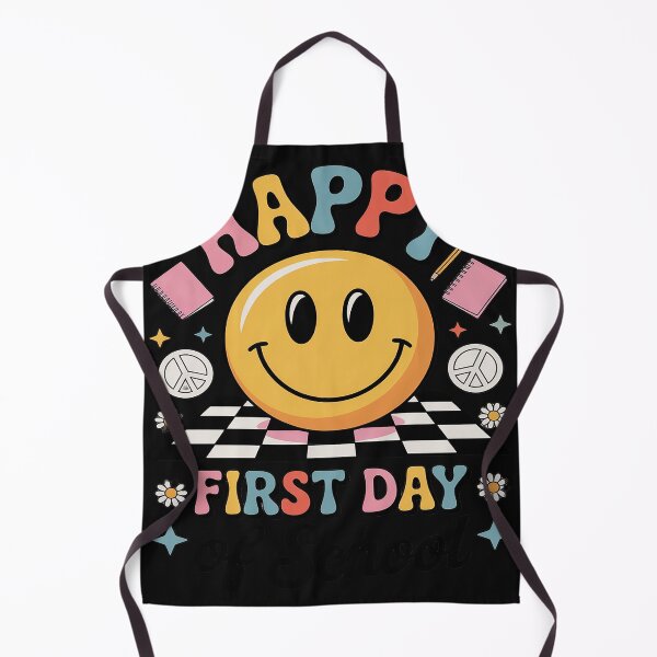 Item preview, Happy First Day Of School Groovy Smile Face Teacher Student designed and sold by AvagondaMind.