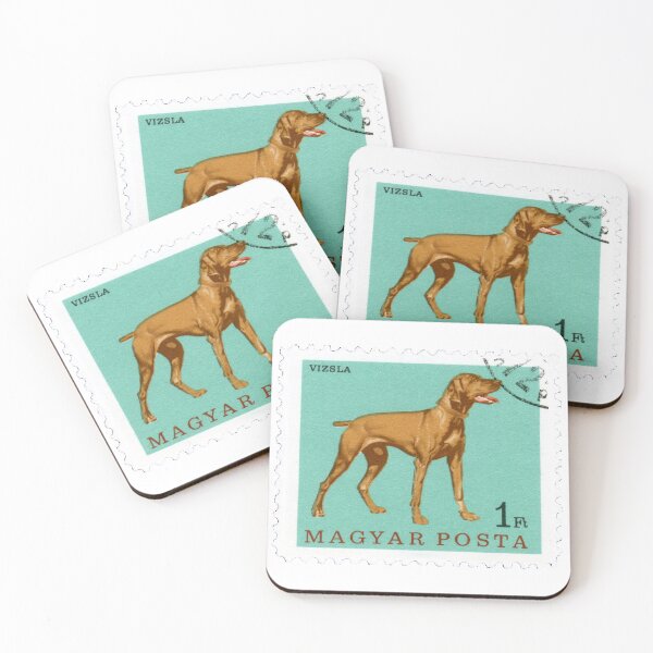 Item preview, Hungarian Magyar Hungary Vizsla Dog Postage Stamp designed and sold by red-amber65.