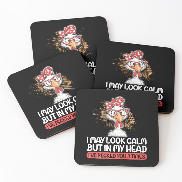 Item preview, I May Look Calm But In My Head Ive Pecked You 3 Times Humor designed and sold by LeanneCarolina.