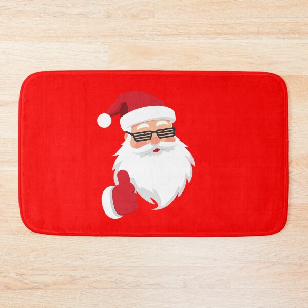 Item preview, Minimalist Santa Claus Illustration – Modern Red Background Christmas Art designed and sold by PixelVibe782.