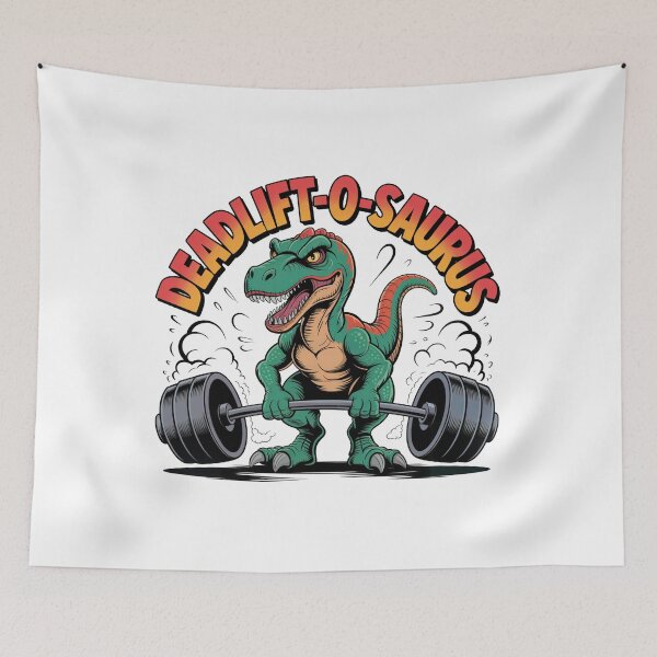 Item preview, Deadlift-o-saurus Funny Dinosaur Gym Meme Shirt designed and sold by WSPrintCrafter.