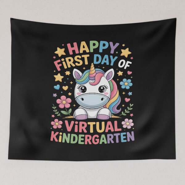 Item preview, Happy First Day of Virtual Kindergarten Teacher Student Gift designed and sold by AvagondaMind.