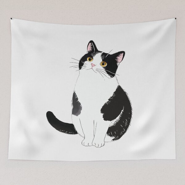 Item preview, Tuxedo Cat, Black And White Cat designed and sold by xiao xuans.