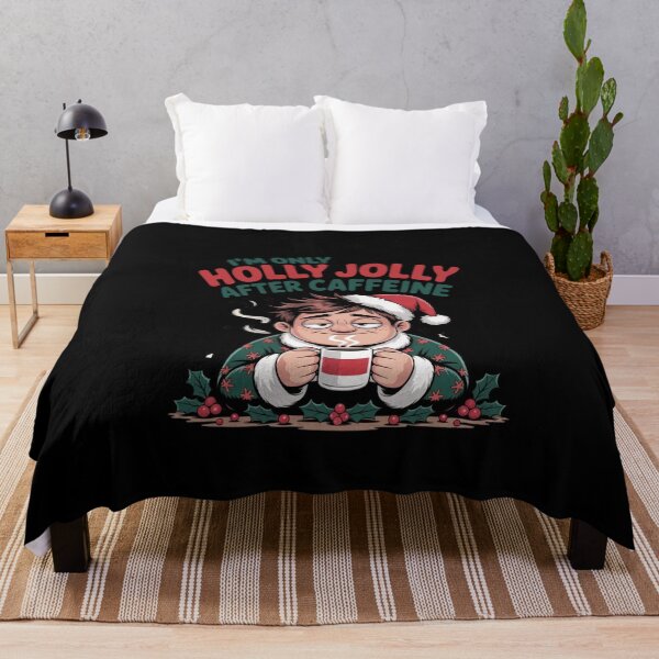 Item preview, I'M ONLY HOLLY JOLLY AFTER CAFFEINE designed and sold by mirciashop.