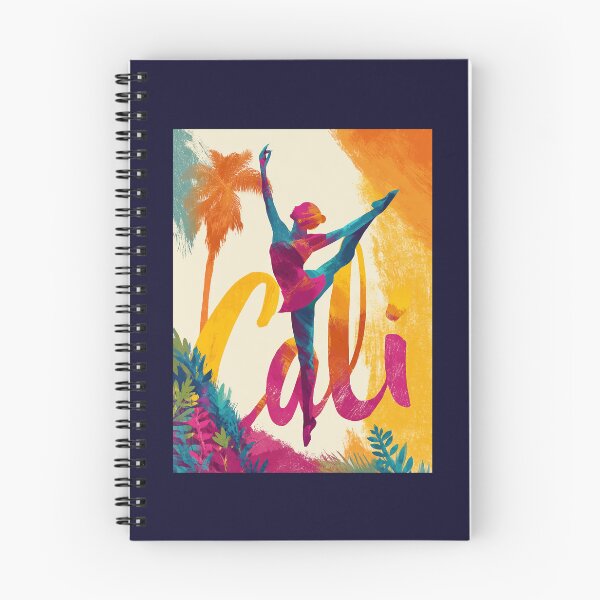Item preview, Cali Colombia motif with colorful dancer, palm trees and lettering designed and sold by Meiersbeste.