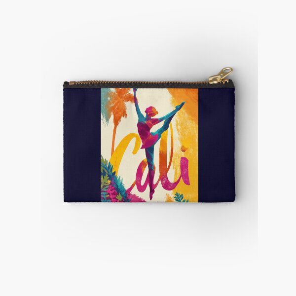 Item preview, Cali Colombia motif with colorful dancer, palm trees and lettering designed and sold by Meiersbeste.