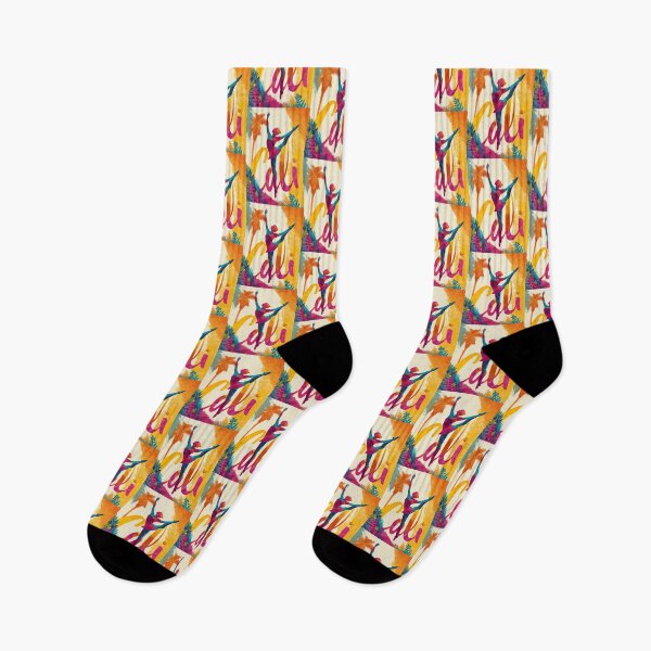 Item preview, Cali Colombia motif with colorful dancer, palm trees and lettering designed and sold by Meiersbeste.