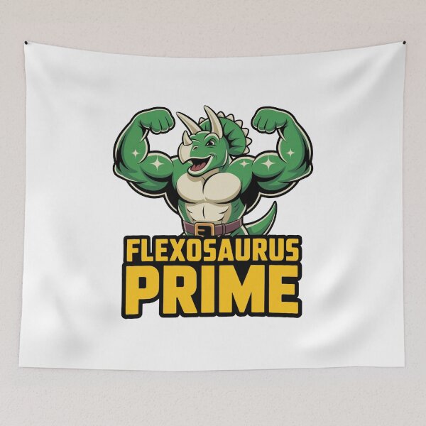 Item preview, Flexosaurus Prime Funny Dinosaur Gym Meme Shirt designed and sold by WSPrintCrafter.