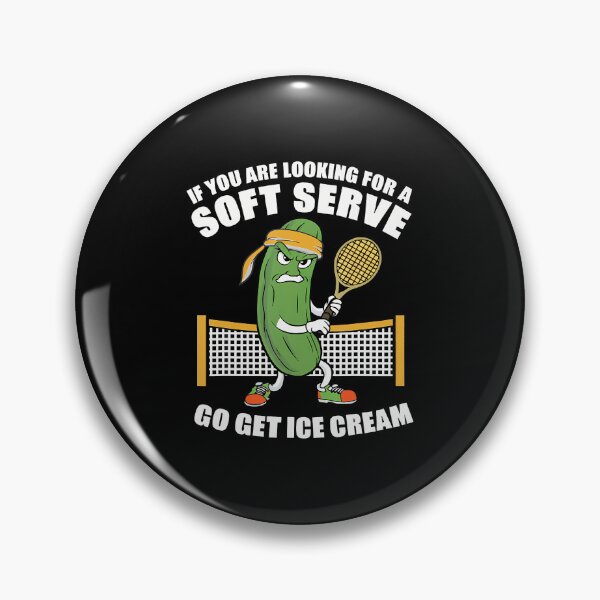 Item preview, Funny Pickleball Playing Pickle Tennis Soft Serve Ice Cream designed and sold by LeanneCarolina.